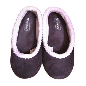 Faux Suede & Sherpa Slippers